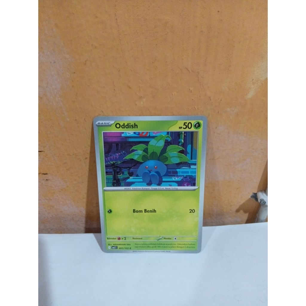 Kartu Pokemon TCG Oddish MA2 001/103 C Kobaran Biru (Kolpri)