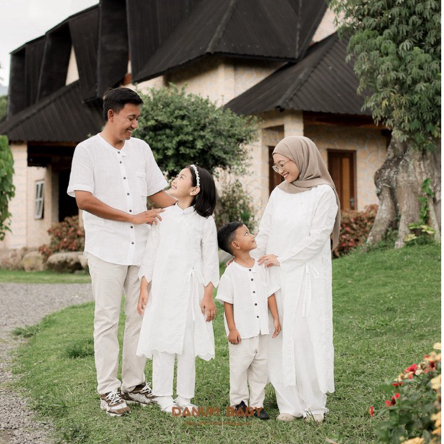 DANUM BABY - TEDUH RAYA SERIES - FAMILY SET - SARIMBIT - TUNIK KATUN BORDIR