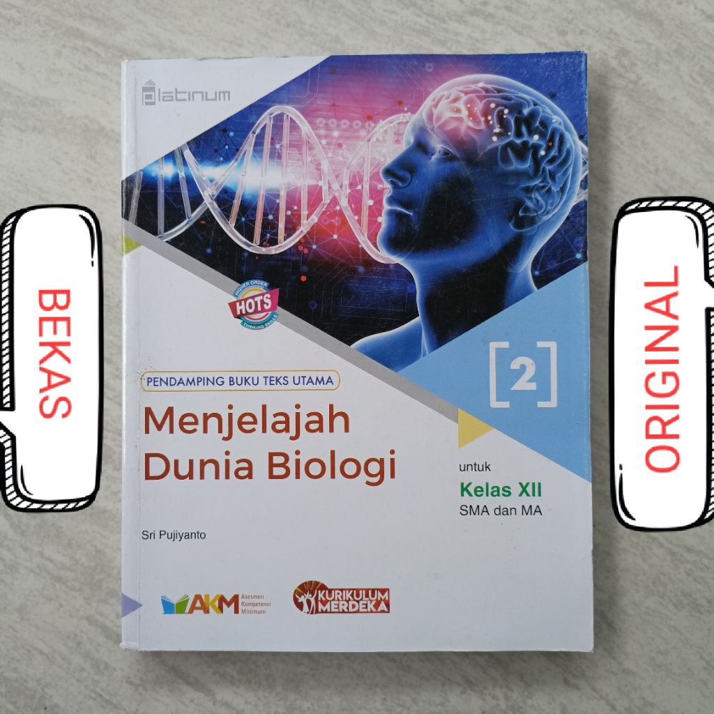 ( BUKU BEKAS ) ( ORIGINAL ) IPA Menjelajah Dunia Biologi 2 Kelas 12 XII 3 III SMA MA Penerbit Platin