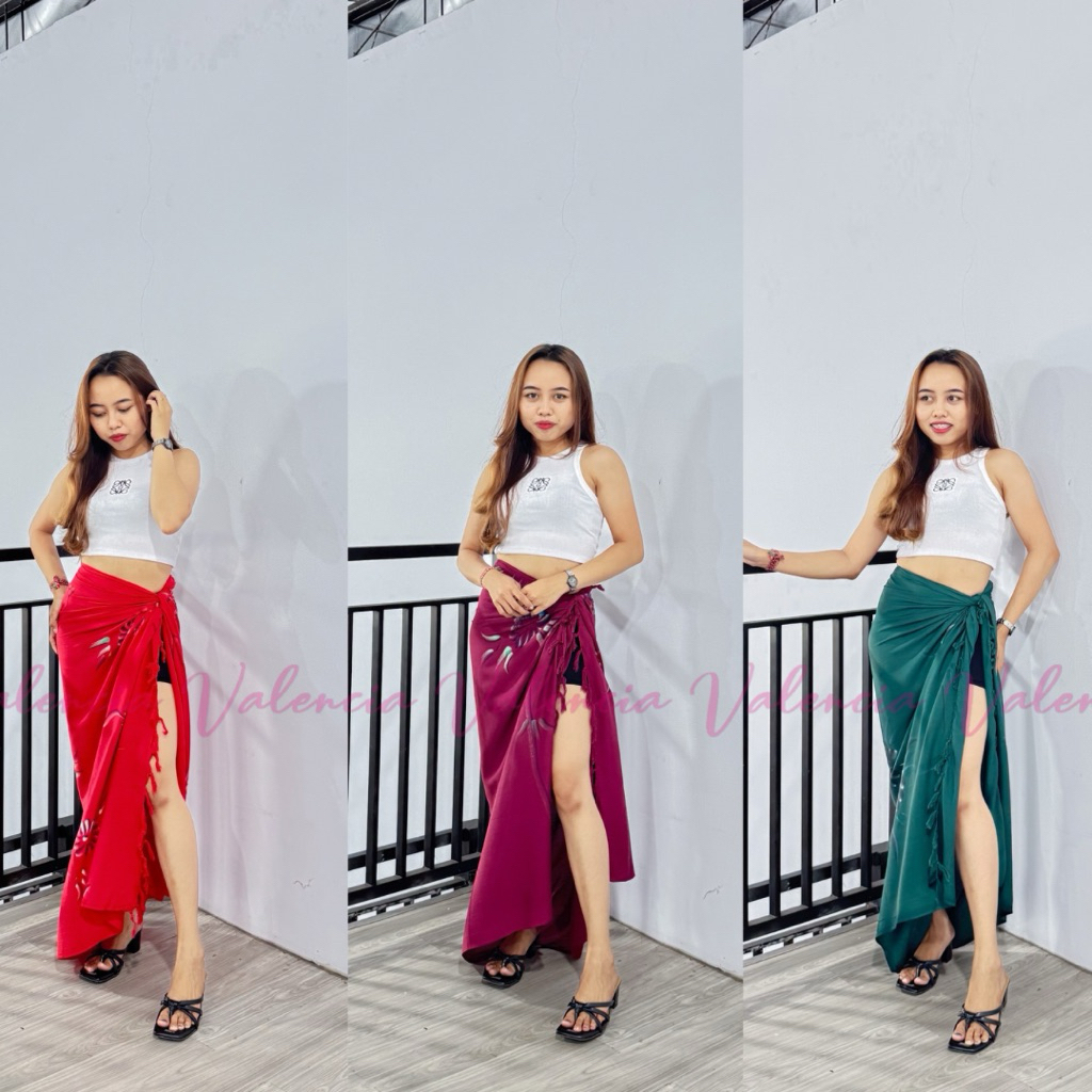 VALENCIA • MOTIF LUKIS PREMIUM KAIN PANTAI RUMBAI • SARUNG BALI • KAIN PANTAI BALI • SARUNG PANTAI