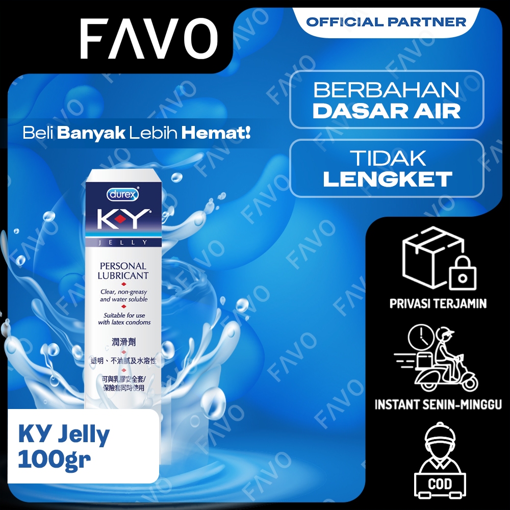 Durex Lube KY Jelly Personal Lubricant 100g - Pelumas Pria dan Wanita - Paket Bundling