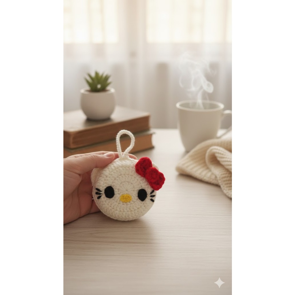 2in1 Cushion / Compact Powder  Barenbliss + Case Rajut Karakter. Real Pict