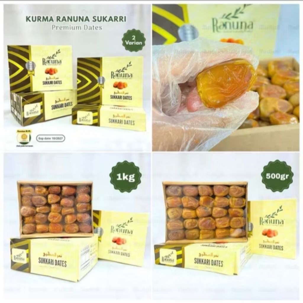 RANUNA SUKARI 3KG 1KG 500GR KURMA SUKARI RANUNA