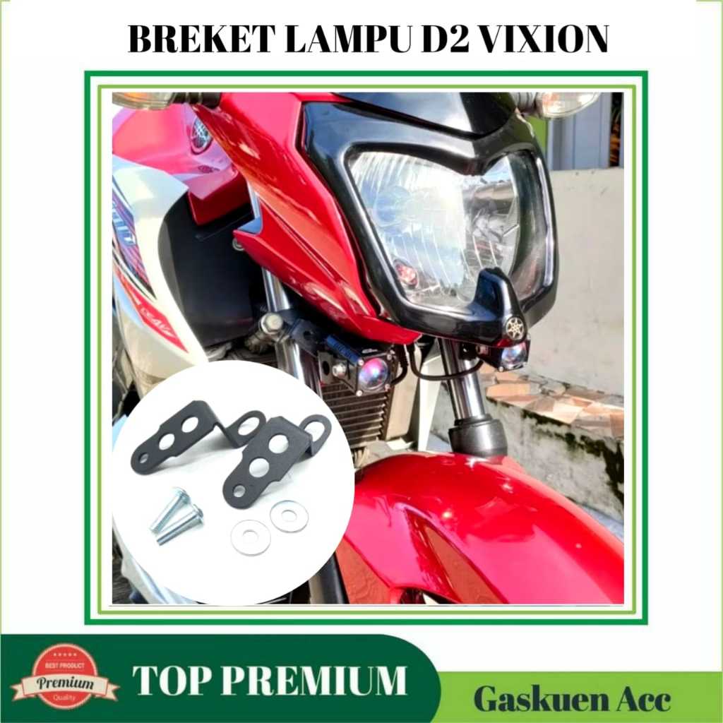 Bracket Breket Dudukan Lampu Tembak D2 Laser Vixion Old 2008 Vixion NVL NVA