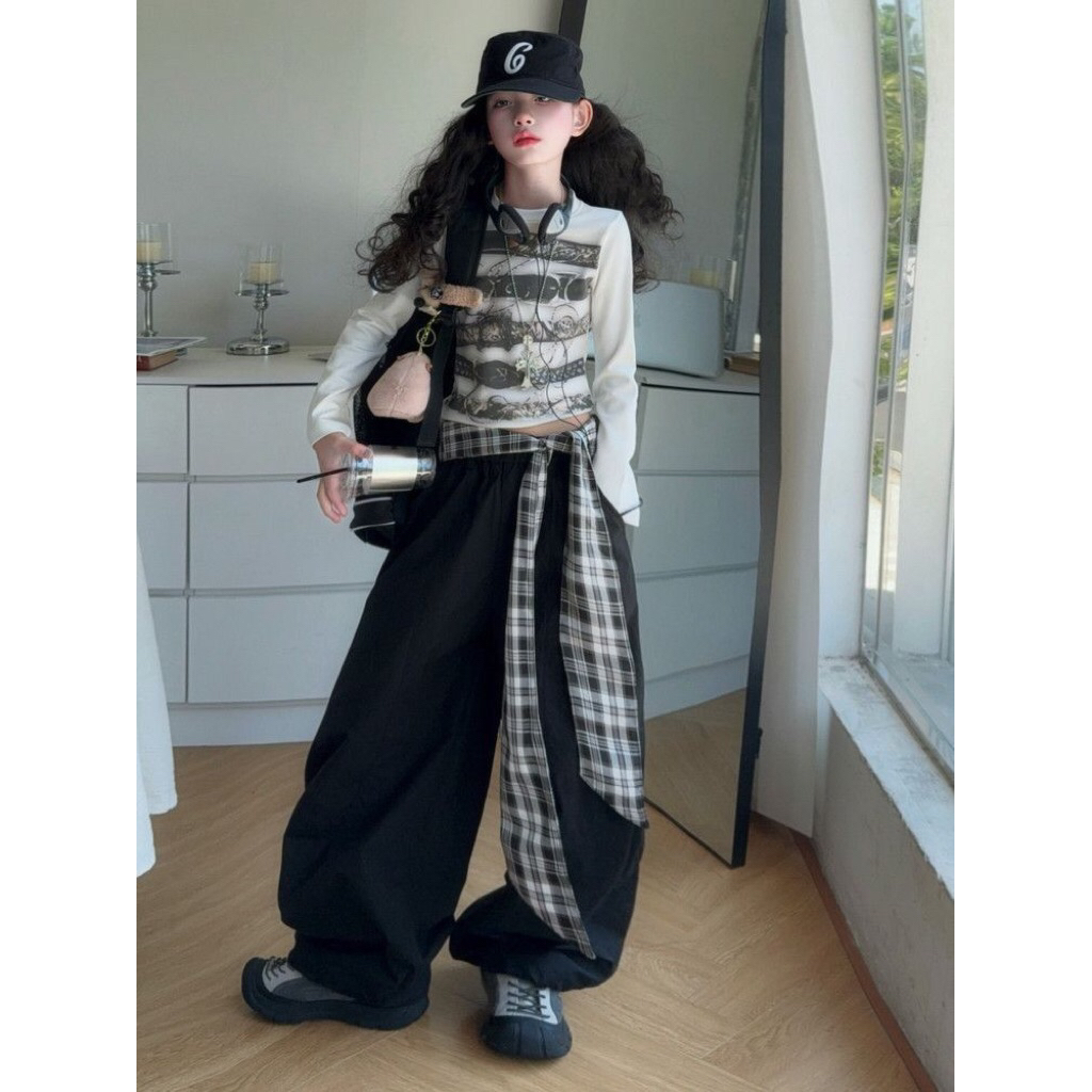 CHERYLL COLLECTIONS 3420 - Setelan anak perempuan hitam putih - baju anak perempuan