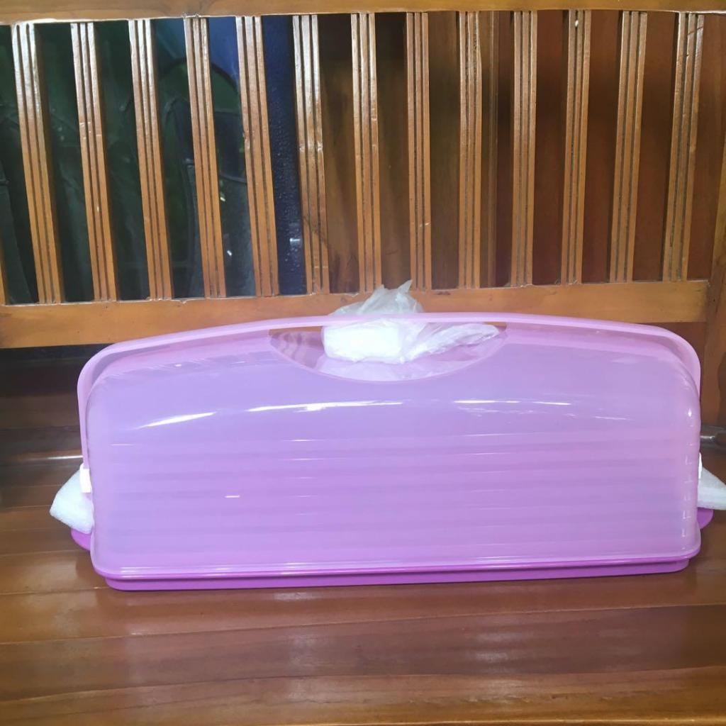 CAKE TAKER RECTANGULAR  UNGU BESAR