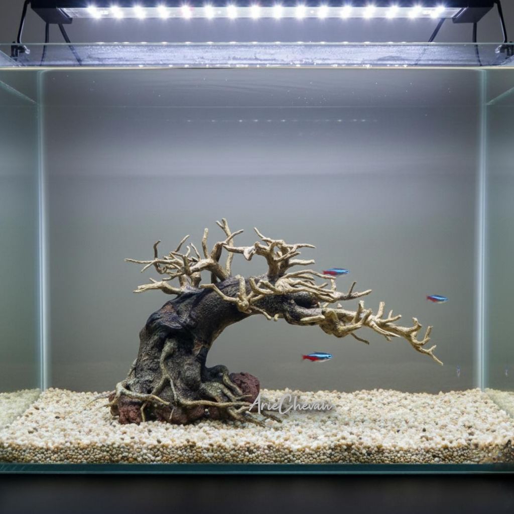 hardscape doyong 30cm dekorasi aquascape hiasan aquarium