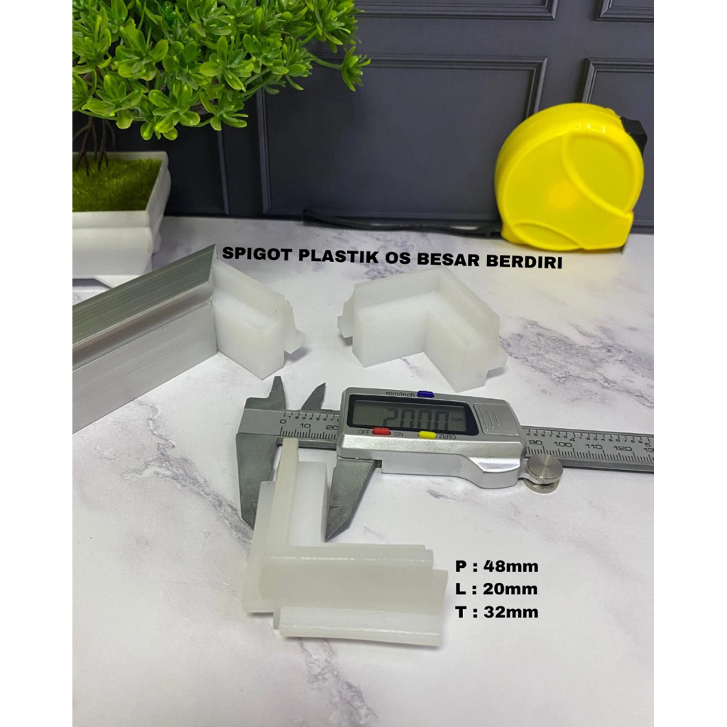 SPIGOT PLASTIK OS BESAR BERDIRI / HOLLOW ALUMUNIUM KHUSUS 1x1,5 INC BERDIRI