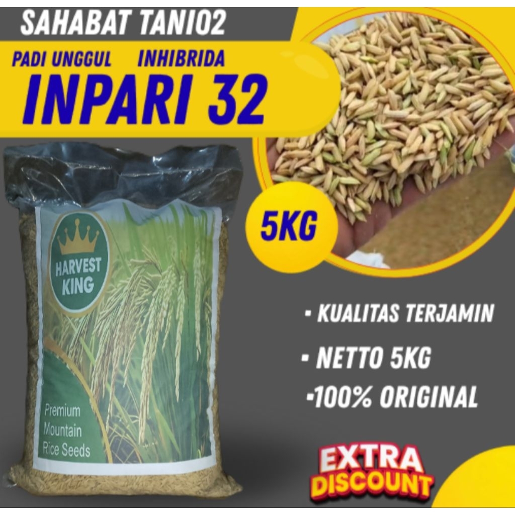 bibit padi benih padi unggul INPARI 32 kualitas original 5kg