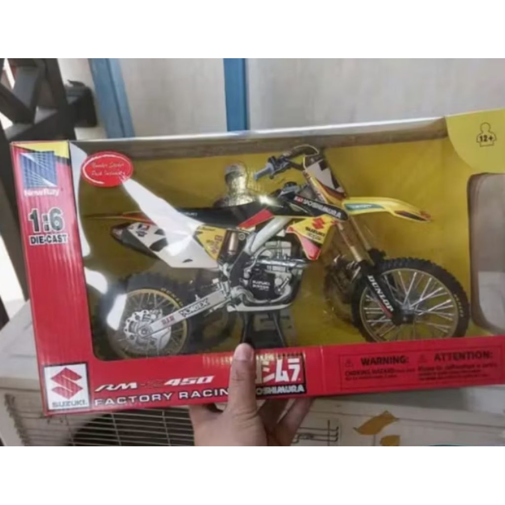 diecast miniatur motor trail Suzuki series ukuran besar