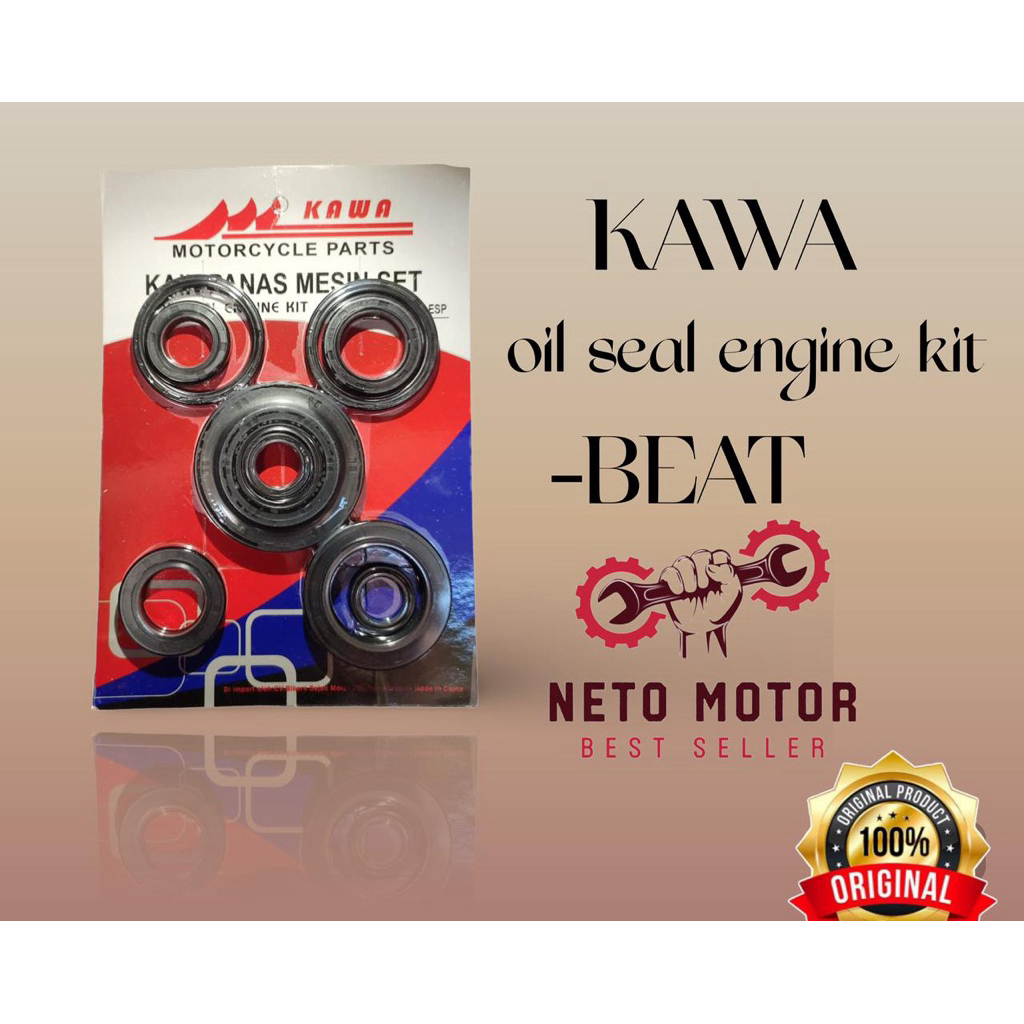 SEAL SIL MESIN BEAT F1&BEAT POP ESP/OIL SEAL KIT/OLI SEAL KIT BEAT F1&BEAT POP ESP(KAWA)