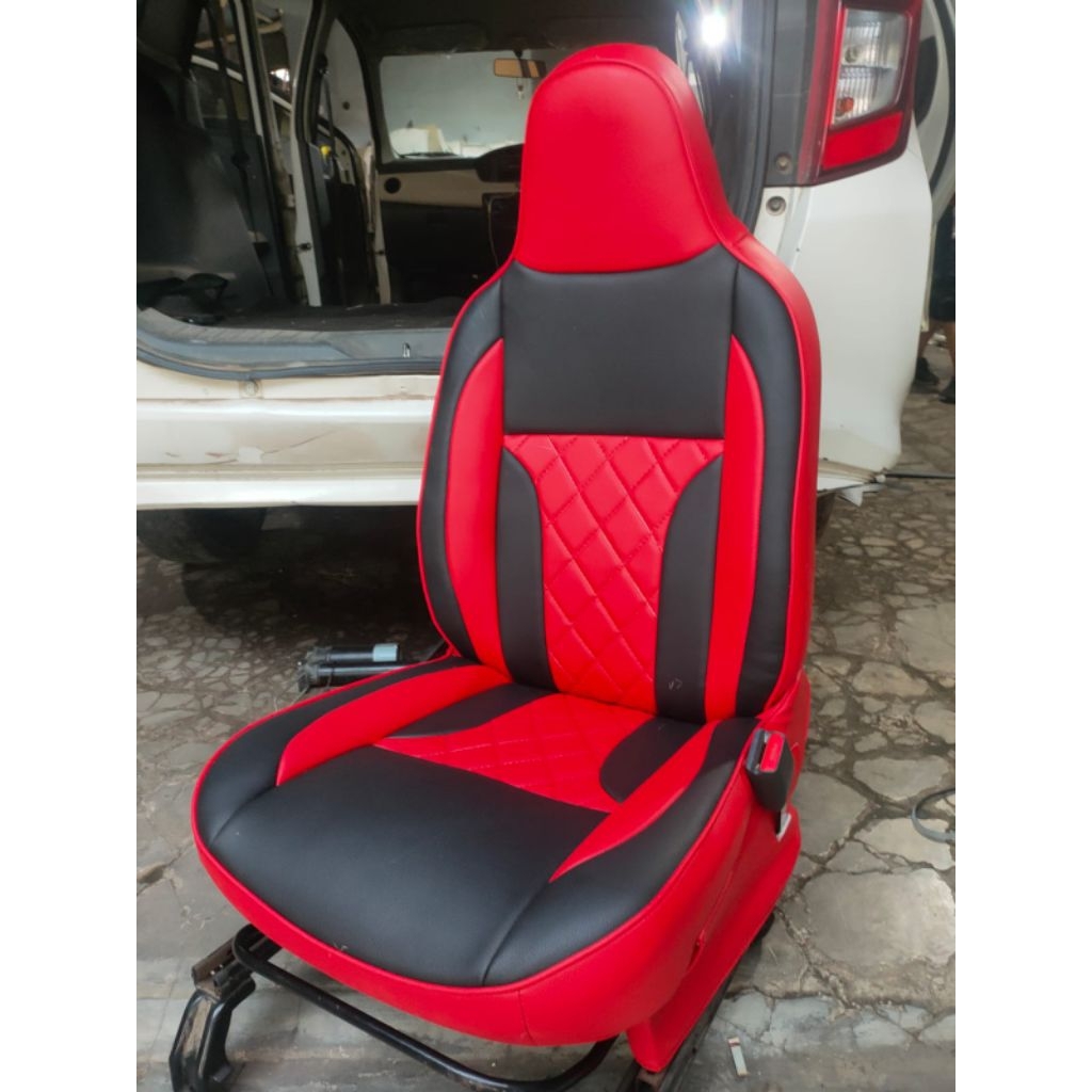 Sarung Jok Mobil Qualitas Bahan Medium Ferary 100%Original Agya Ayla 2015–2025 Full Depan Blakang Fu
