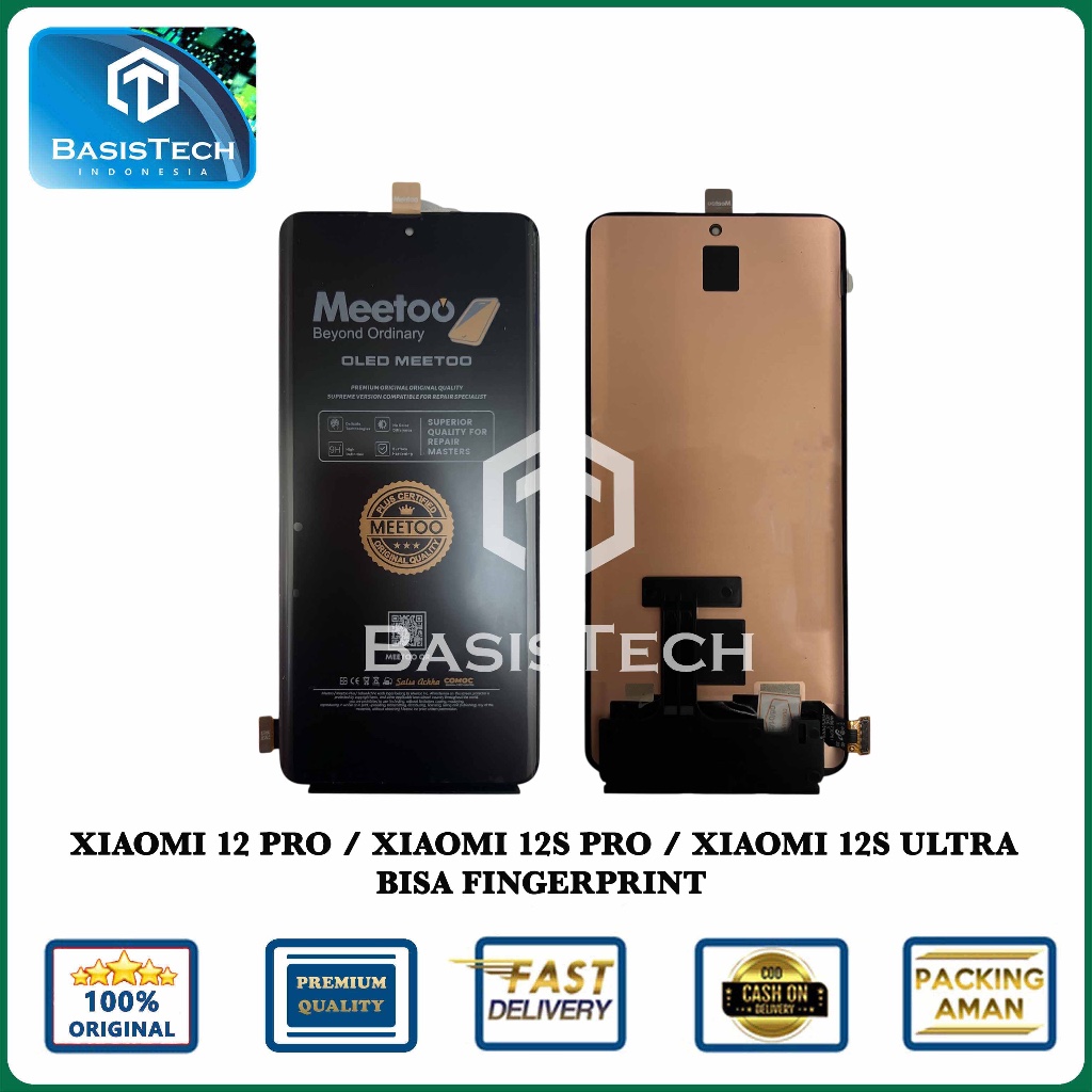 LCD FOR XIAOMI 12 PRO - XIAOMI 12S PRO - XIAOMI 12S ULTRA - BISA FINGERPRINT - OLED MEETOO