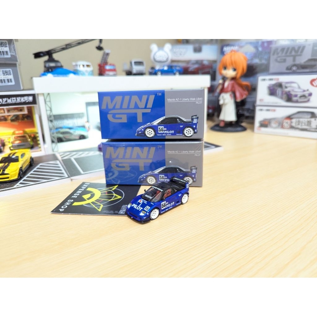 Mini GT 1047 Mazda AZ-1 Liberty Walk LB40 #57 PILOT