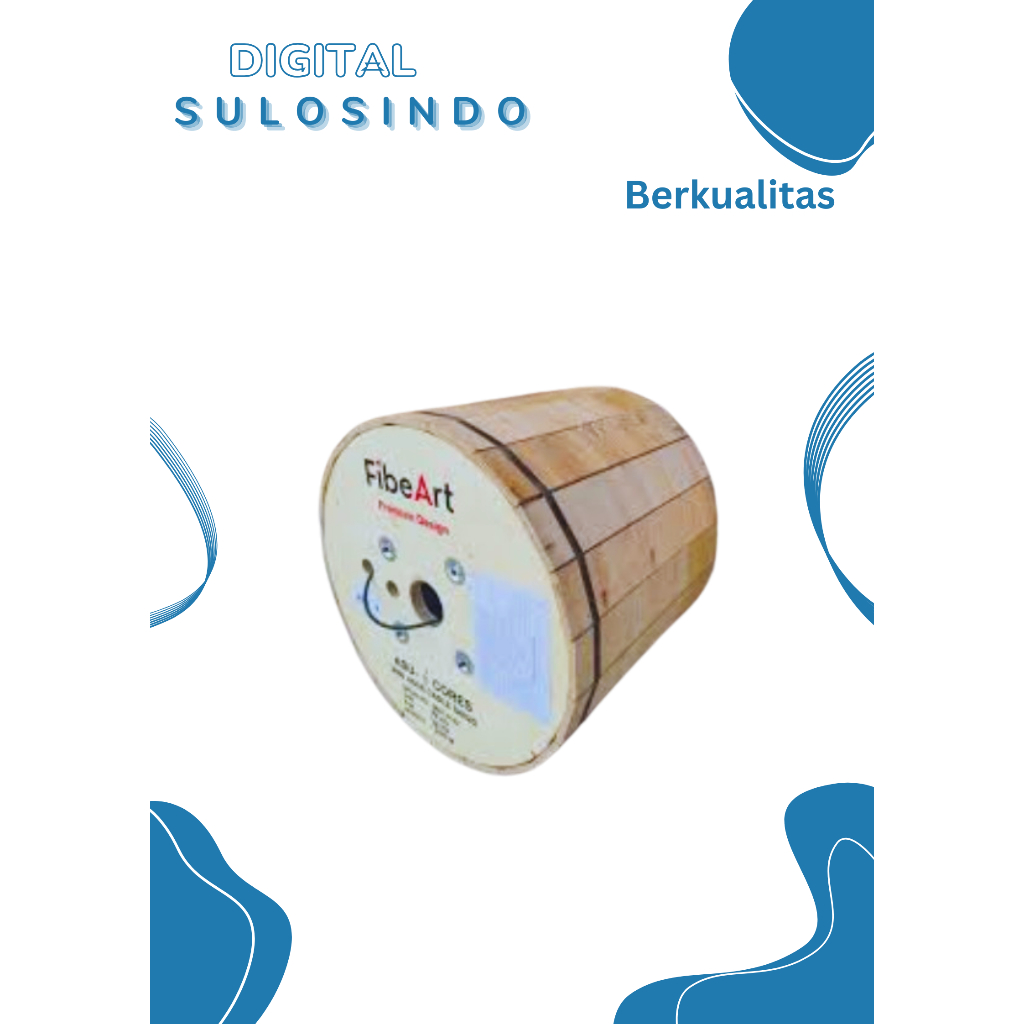 [FIBER ART] Kabel Fiber Optik 12 Core 2000M  MINI ADSS Tahan Lama Untuk kabel udara