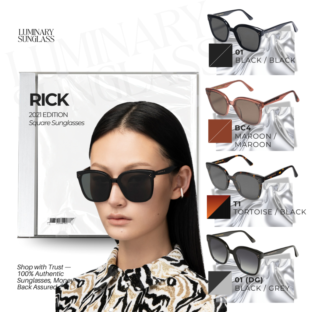 Kacamata Fashion Pria & Wanita | GM Rick Sunglasses | 100% ORIGINAL