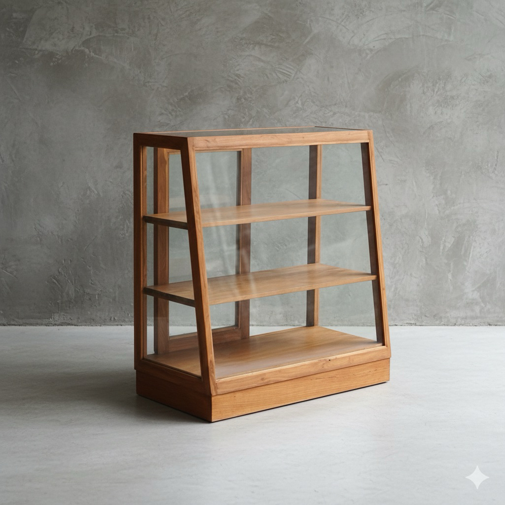 Etalase Toko Lawas Kayu Jati