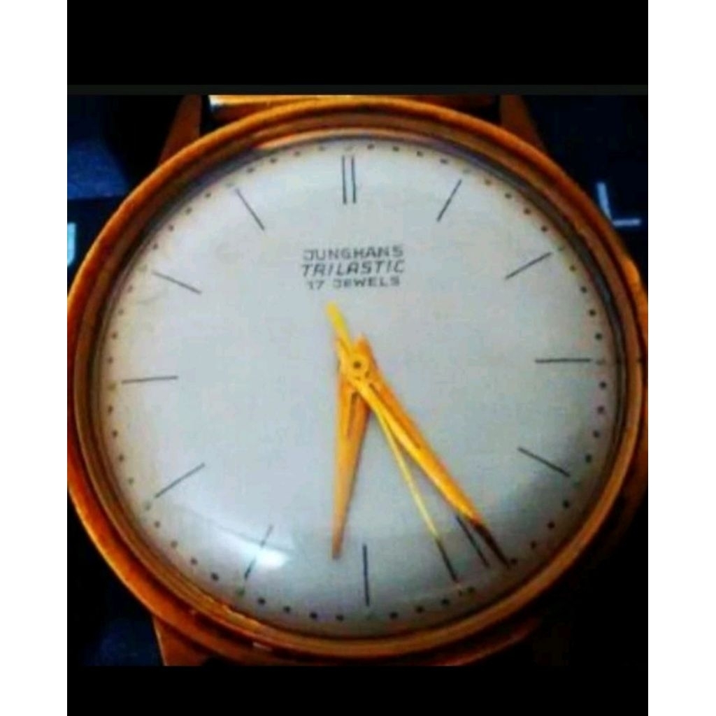 JamJunghans trilastic 17 Jewel vintage goldplated
