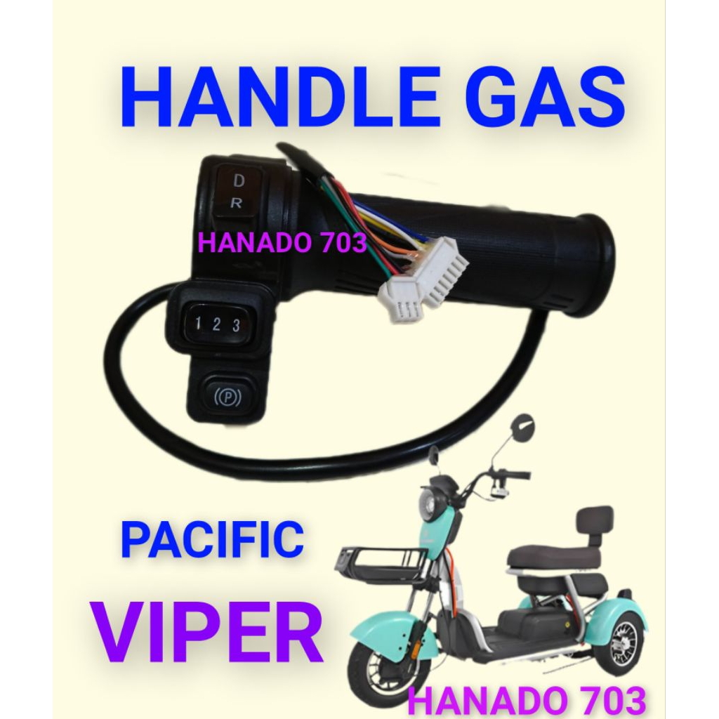 handle gas sepeda listrik roda tiga pacific viper throttle gas sepeda listrik roda 3 pacific viper