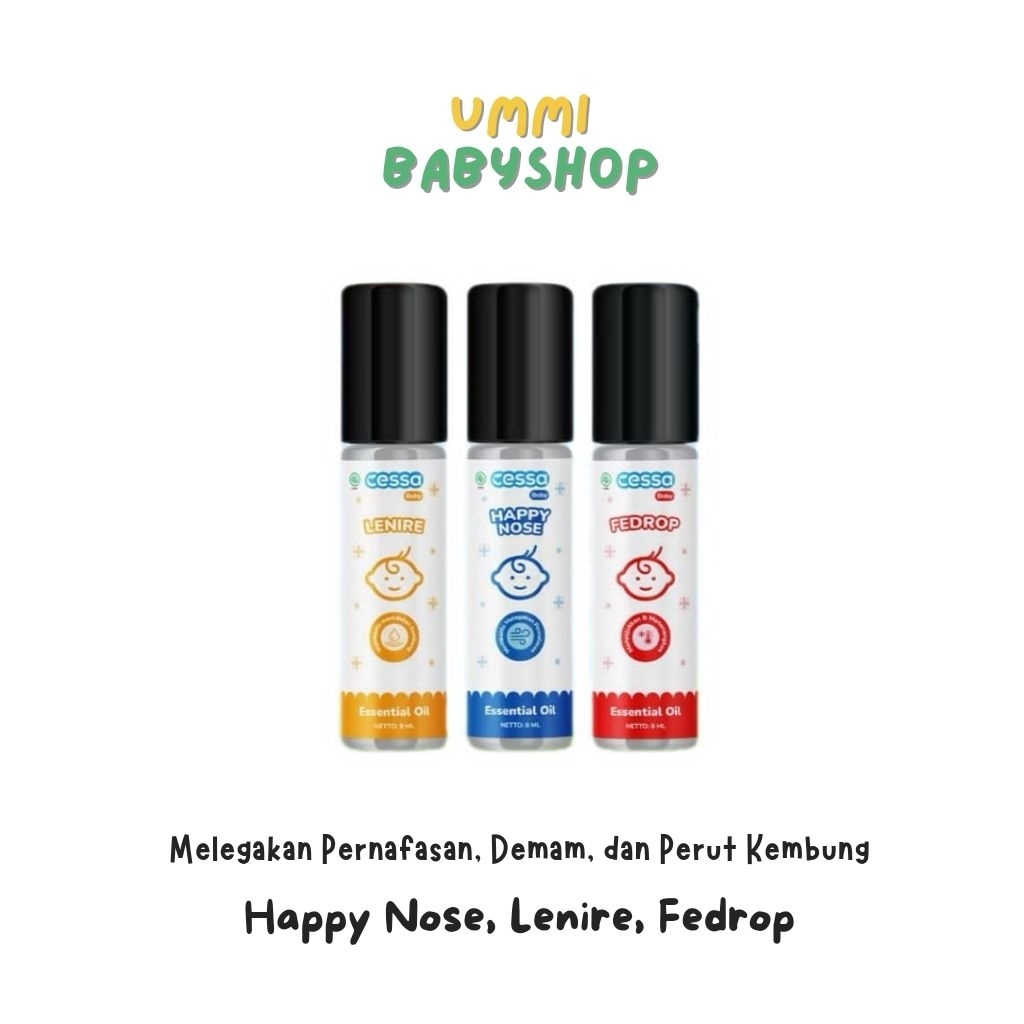 CESSA Essential Oil Biru Orange Merah | Meredakan Batuk Pilek Demam dan Perut Kembung