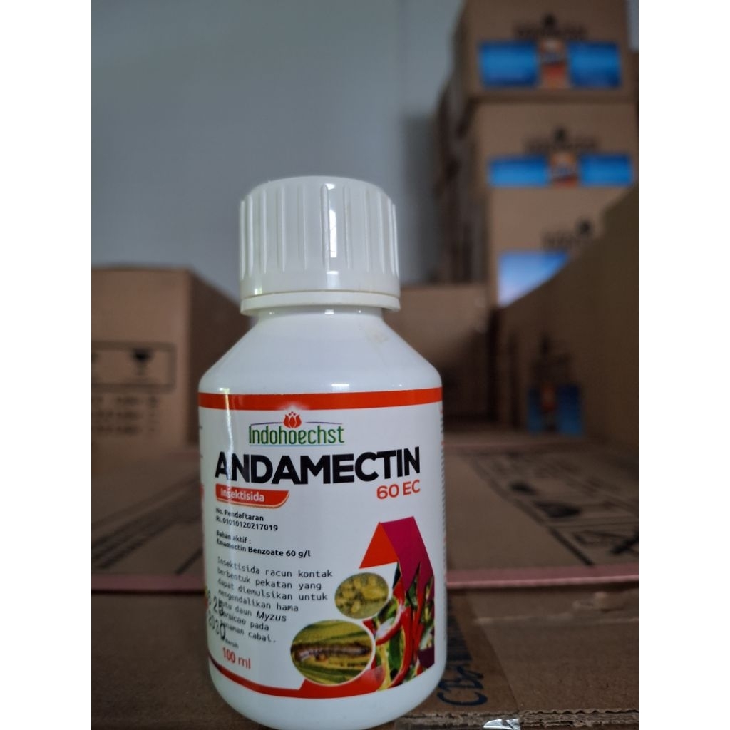 Insektisida kontak andamectin 60 ec 100 ml