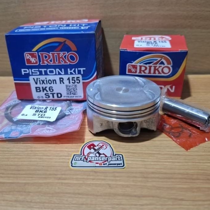 PISTON KIT BK6// SEHER SET RING YAMAHA VIXION 150 NEW BK6 PNP VIXION LAMA JUPITER MX 135 MX-KING 150