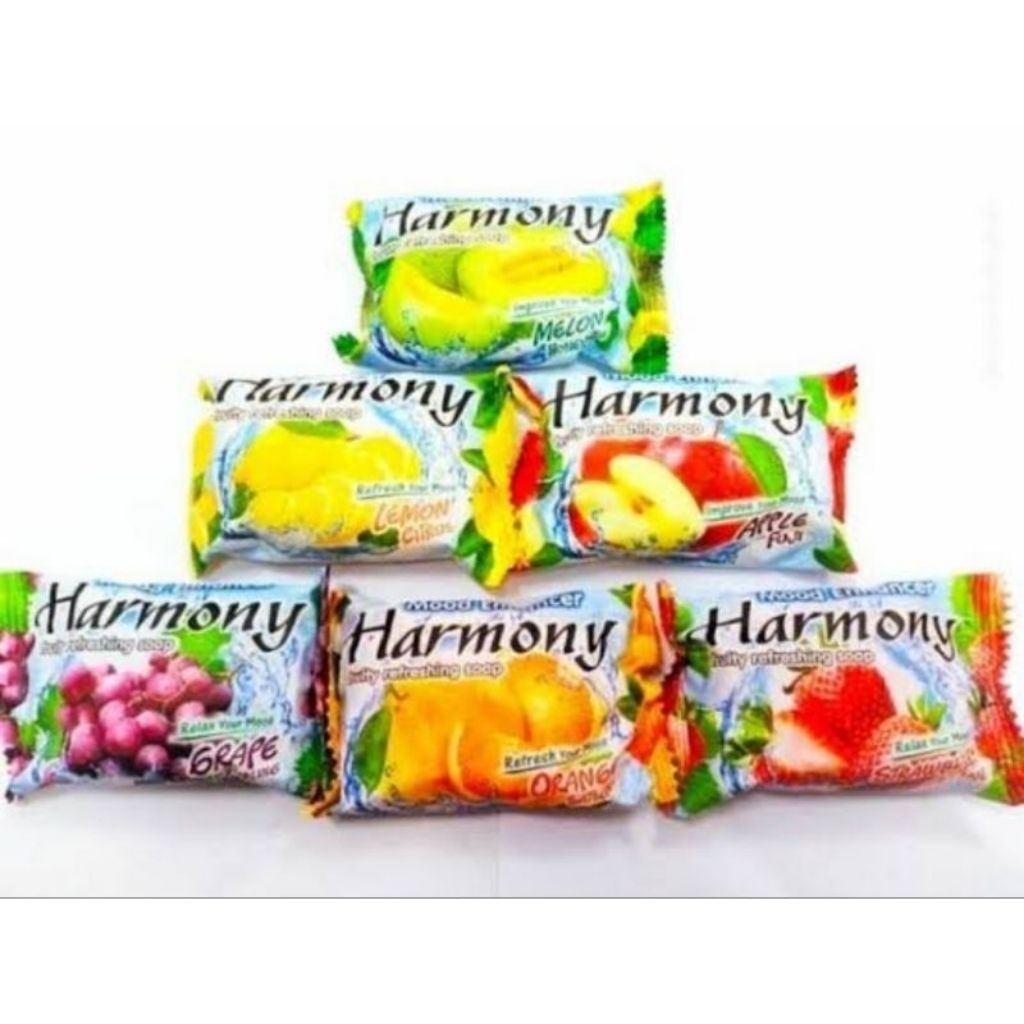 SABUN HARMONY 70GR/SABUN BATANG HARMONY/SABUN BUAH SEGAR HARMONY