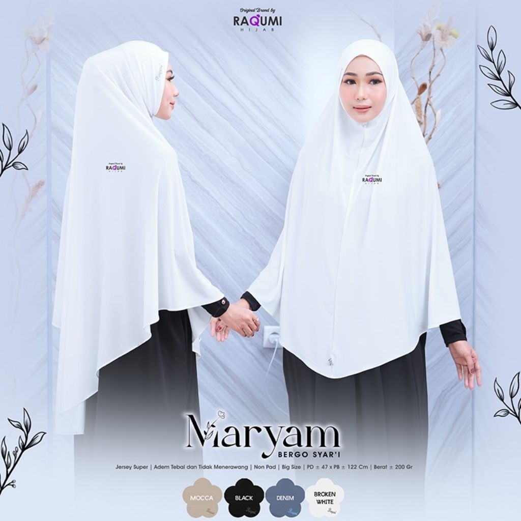 MARYAM BERGO SYARI BY RAQUMI HIJAB