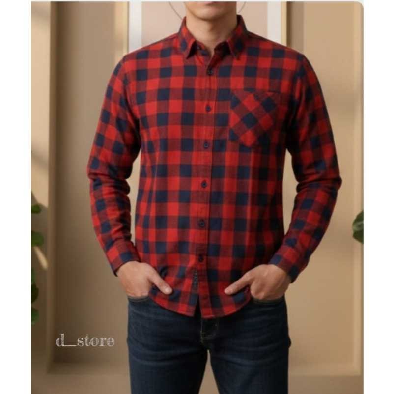 KEMEJA BALOFA ORIGINAL || KEMEJA MOTIF OOTDM231 kemkobalofa,LIVIO,kemeja lengan panjang hem KOKO M23