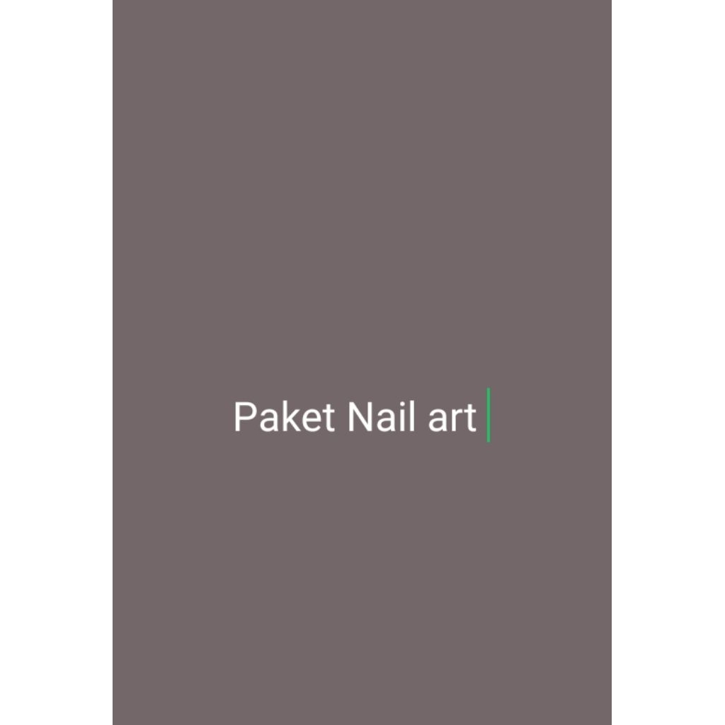 PAKET NAIL ART