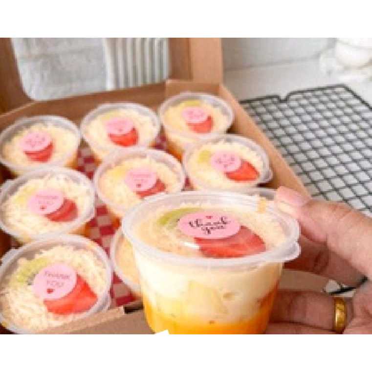 Puding mangga salad buah mini cup - 9x100ml