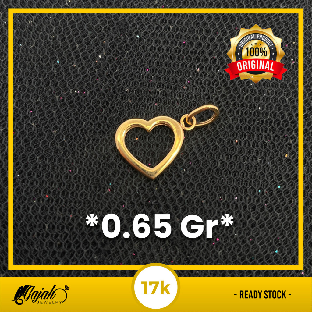 Liontin Emas 17K - Toko Emas Gajah - 0.65 Gram 8217