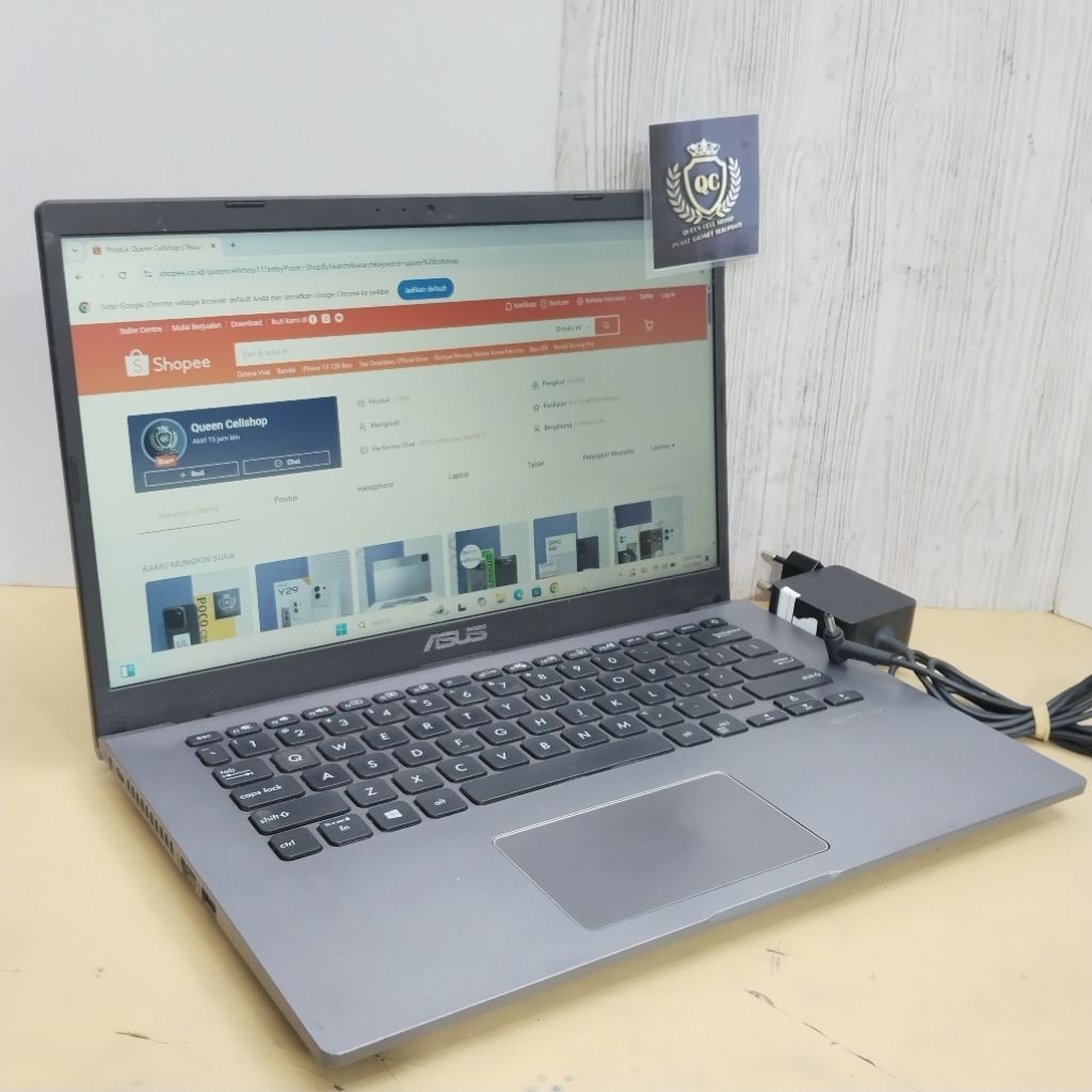 LAPTOP ASUS VIVOBOOK X409MA CELERON N4000 8GB SSD 256GB 14INCH SECOND BERGARANSI