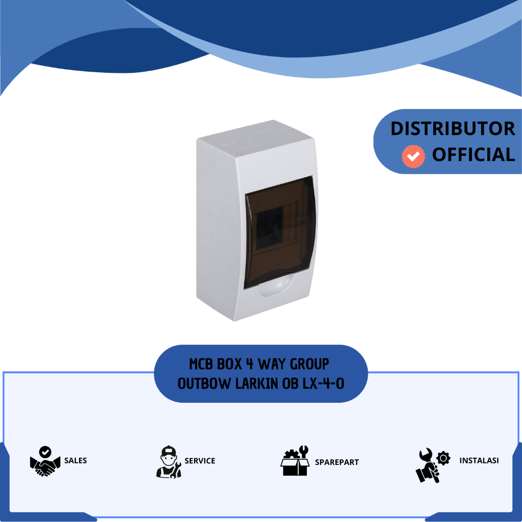 MCB BOX 4 WAY OUTBOW LARKIN