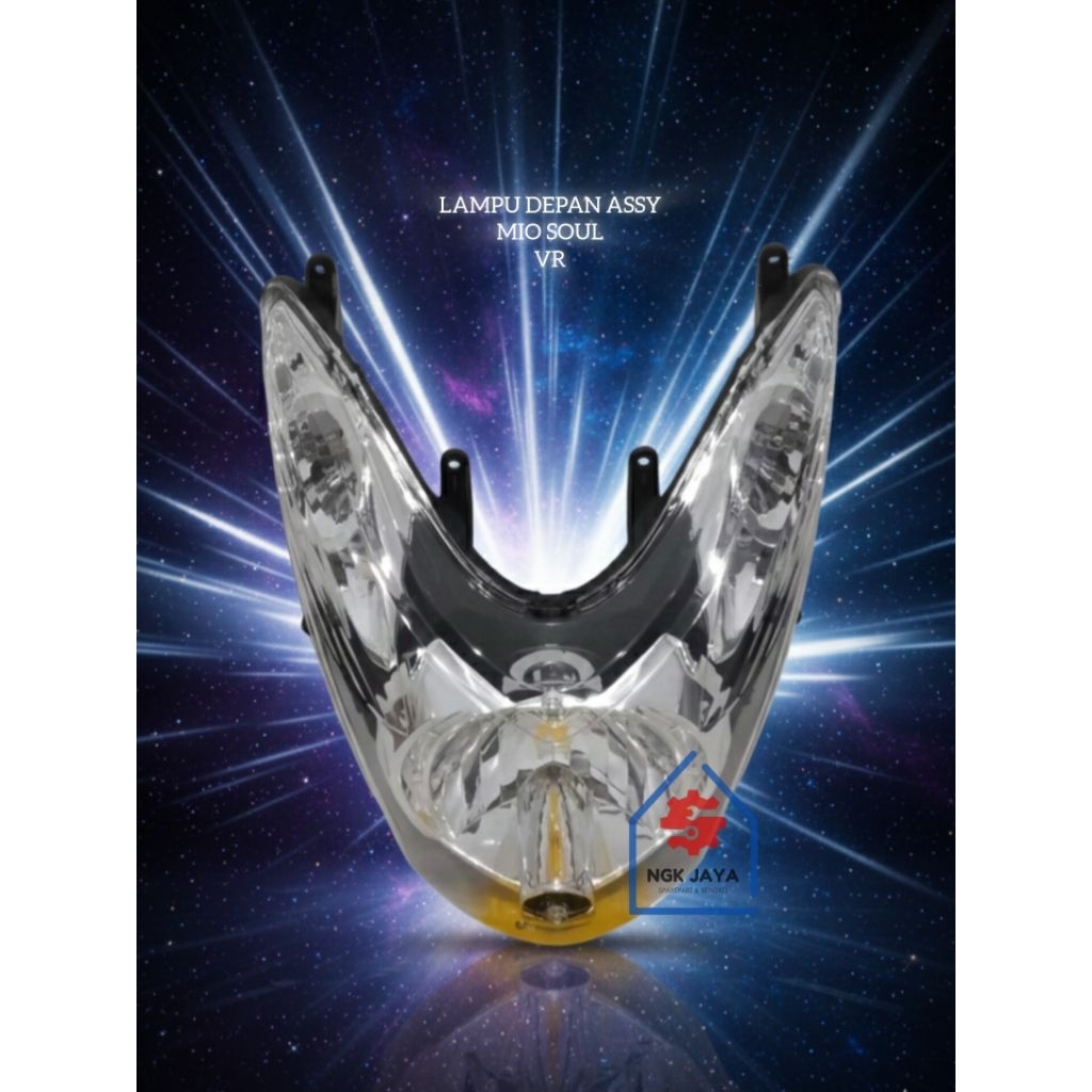 LAMPU DEPAN ASSY REFLEKTOR LAMPU DEPAN HEADLAMP SET KOMPLIT MIO SOUL SOUL GT SOUL GT 115 SOUL GT 125