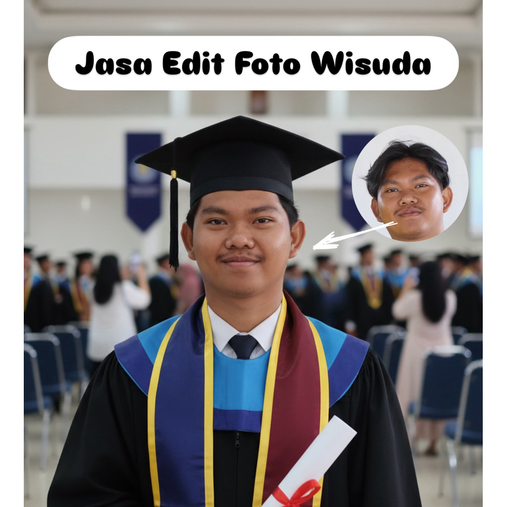 JASA EDIT FOTO WISUDA