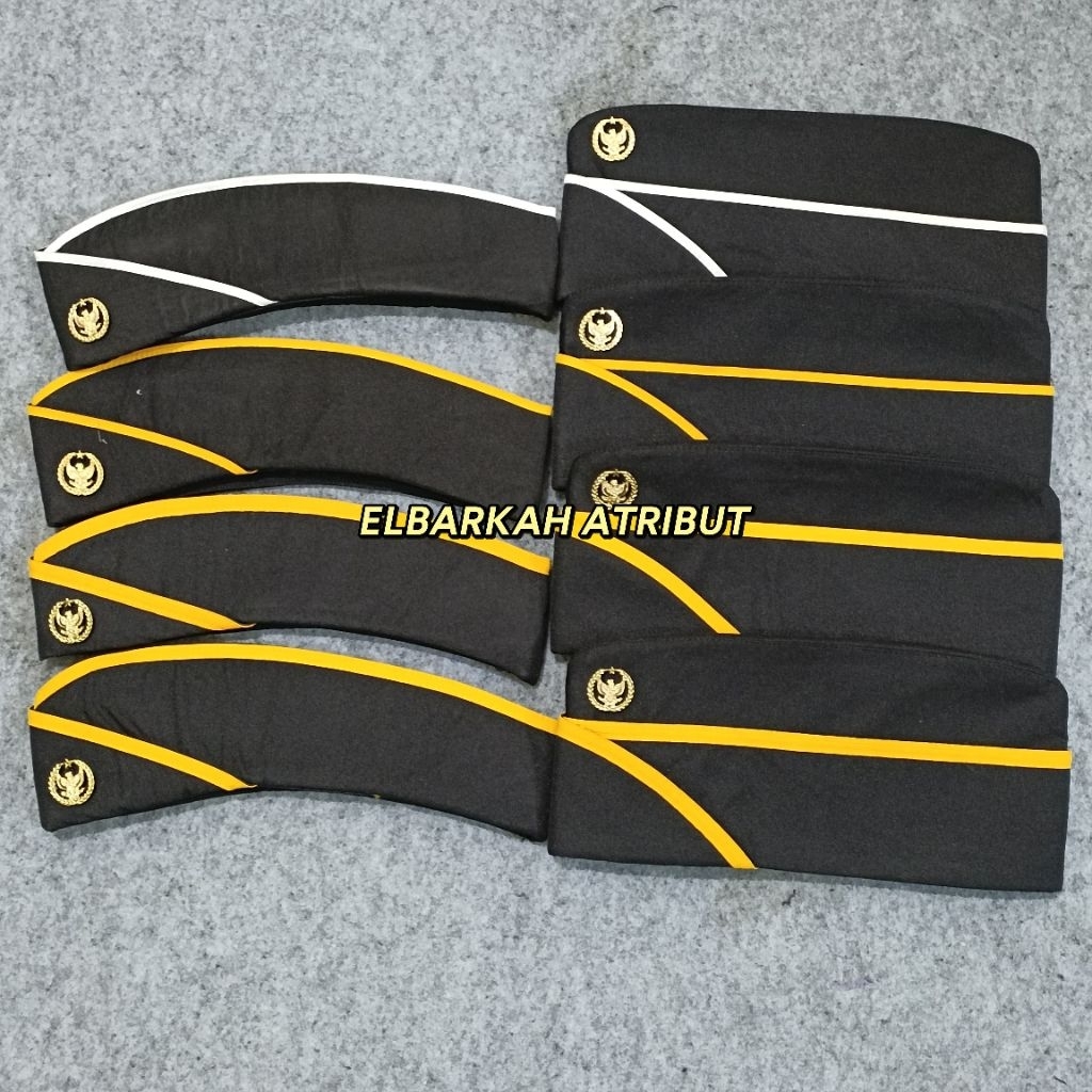 Topi Bivakmut Kemenimipas Terbaru Warna Hitam Golongan 2a-2d/3a-3c/3d-4b/4c-4d Super premium High Qu