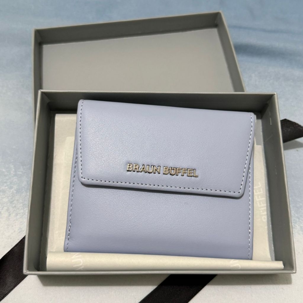 BRAUN BUFFEL - Dompet Wanita 2 Fold Small Wallet - BNIB