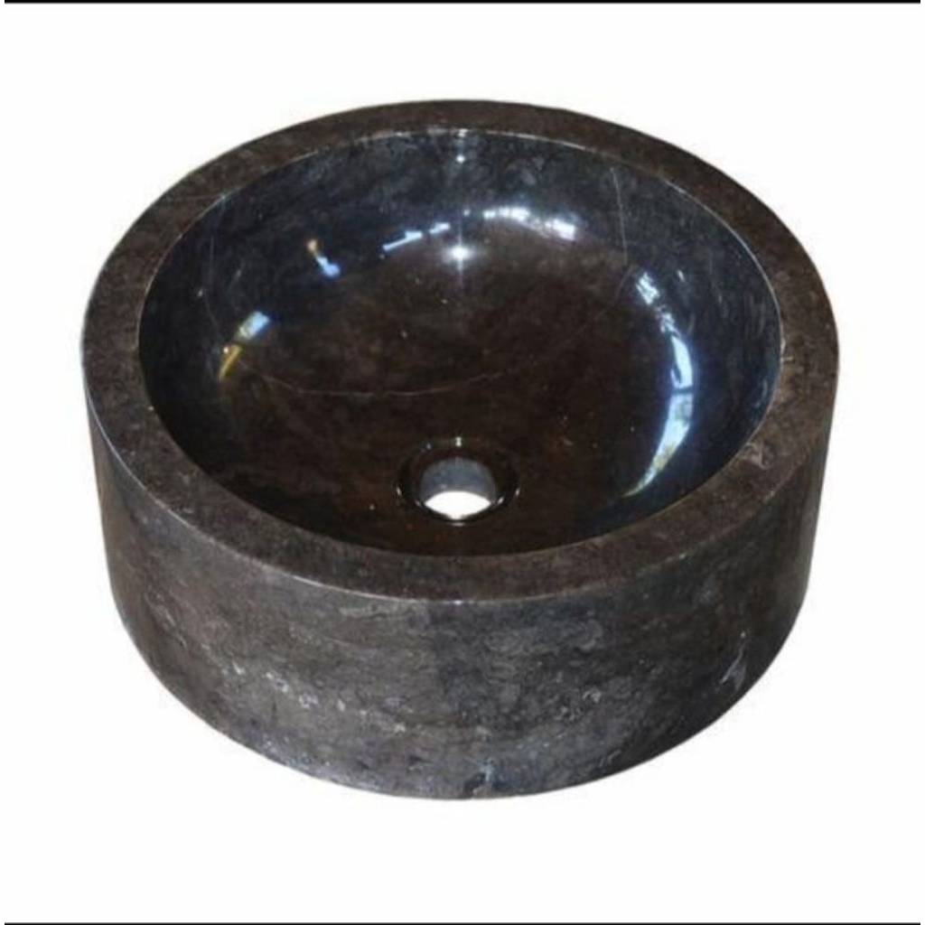 Wastafel Batu Marmer Minimalis Model Drum