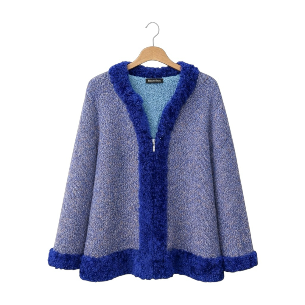 (Woman) Jaket Zipper Fur Massimo Dutti NEW CONDITION