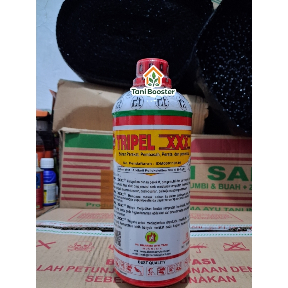 Tripel X Perekat Penembus Perata 1Liter - Lem Pestisida Anti Hujan & Irit Obat