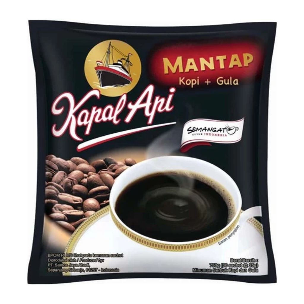 kopi sachet hitam+gula