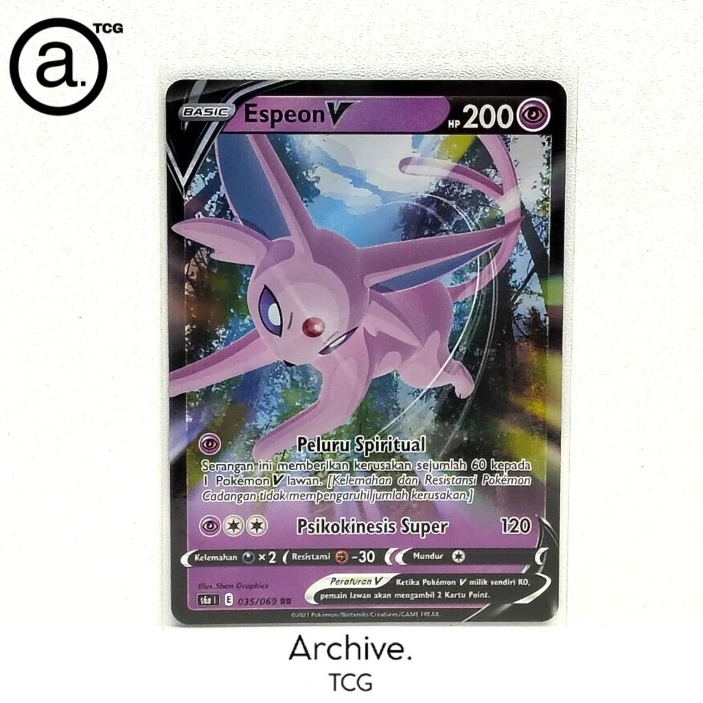 Espeon V (035/069) Pokemon Indonesia ~ Para Eevee Pahlawan S6A