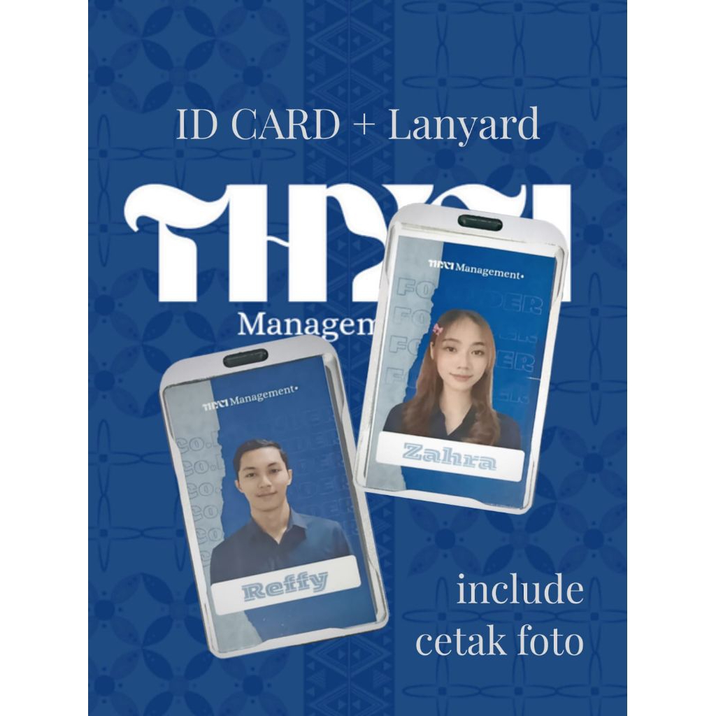 ID Card Custom + Lanyard Cetak Foto ID Card Karyawan / Panitia / Event