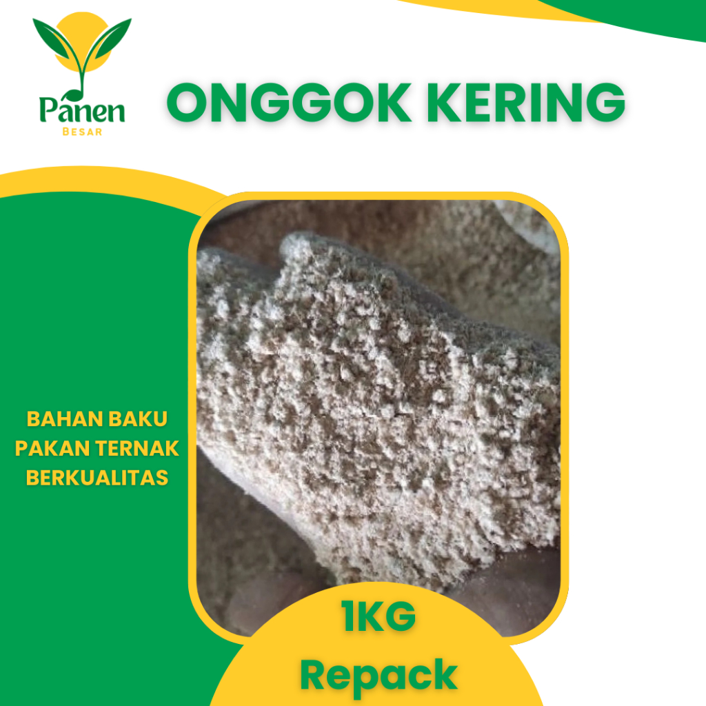 Kemasan Repack 1kg Onggok Kering Bahan Pakan Ternak Berkualitas