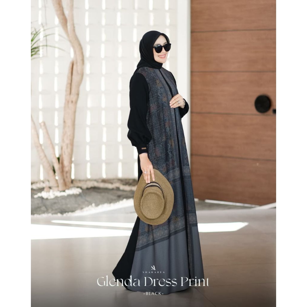 Glenda Dress Print by Shararea / Glenda Dress by Shararea / Shararea Terbaru / Shararea / New Arriva