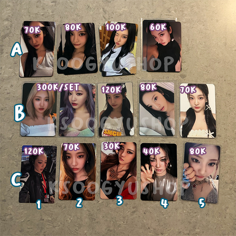 aespa Ningning Dirty Work Rich Man Armageddon Whiplash My World Drama MD Lucky Draw LD Trading Card 