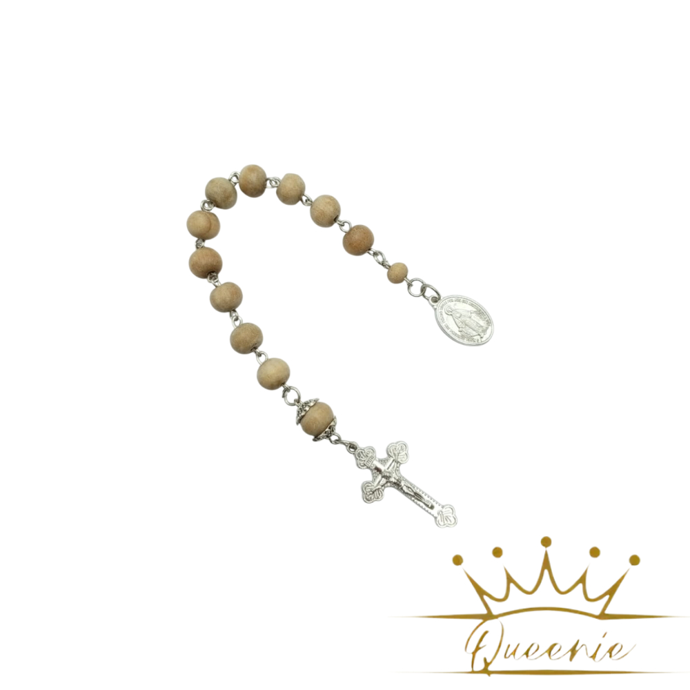 New Product Rosario Saku | Kaplet Doa Katolik | Rosario Saku Handmade Kayu Cendana