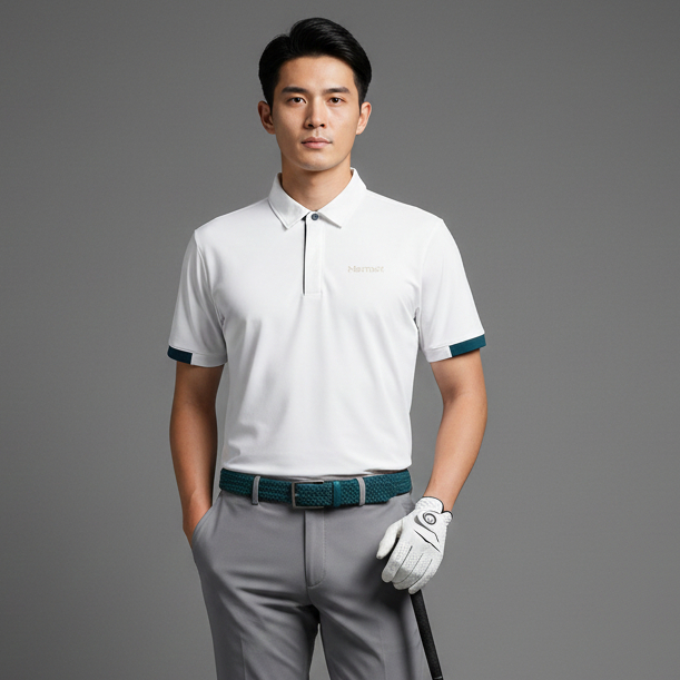 MARMOT Baju Golf Kaos Kerah Poloshirt Jersey Tenis Padel Dryfit - Buat Pria Laki-laki Cowok