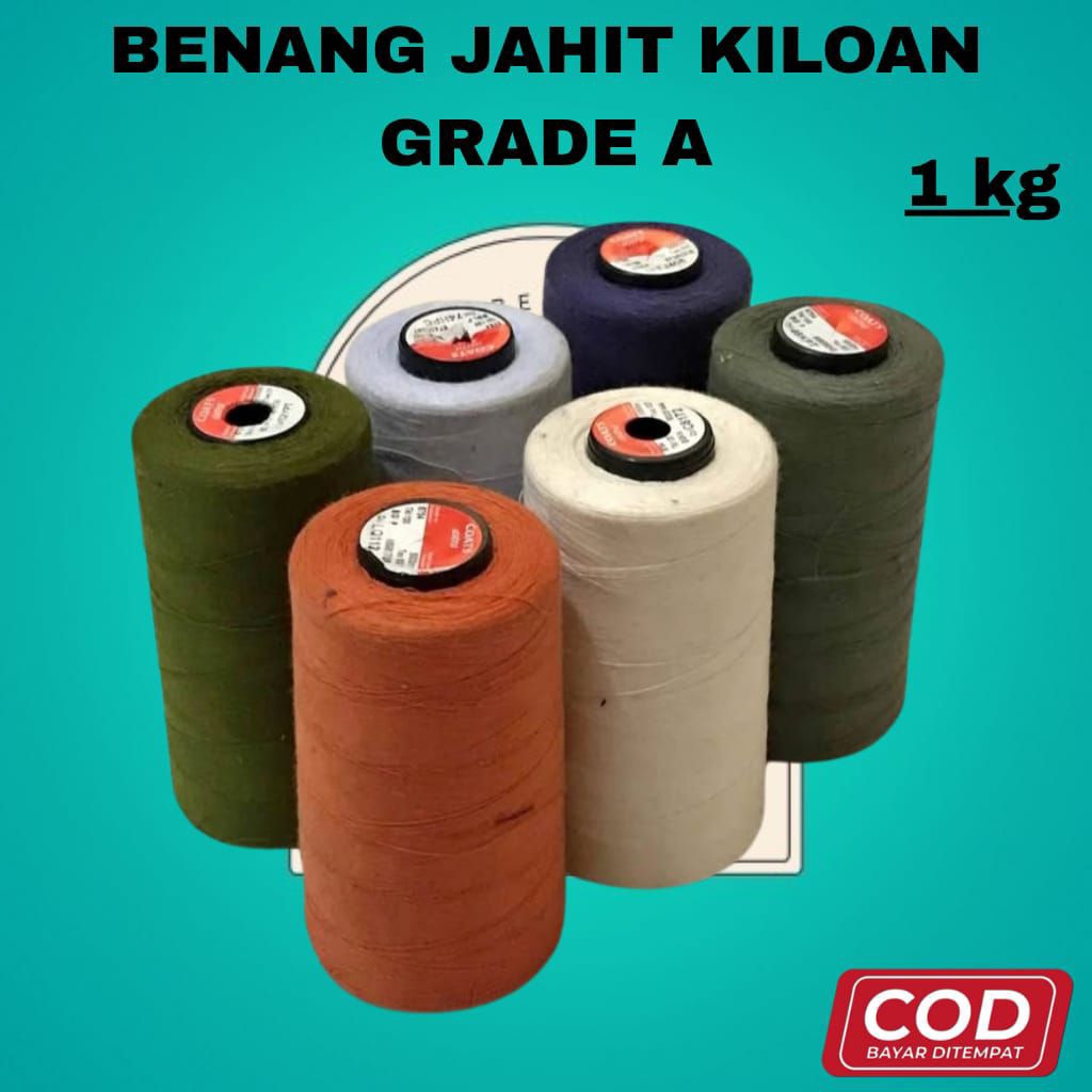 benang jahit grade A harga kiloan